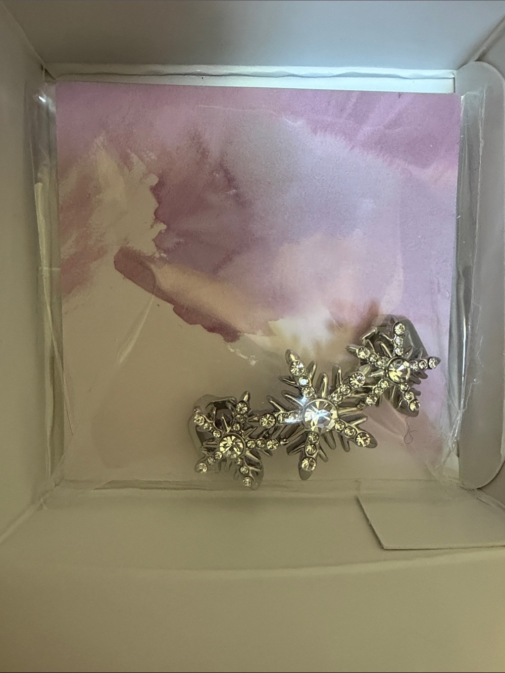 KEEP Collective Silver Snowflake Crystal Bracelet Charm